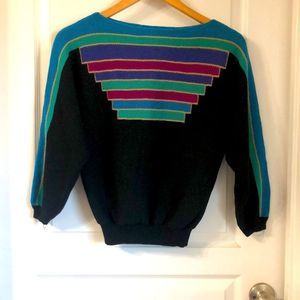 VTG MICHELLE STUART KNOT SWEATER SZ XS-S